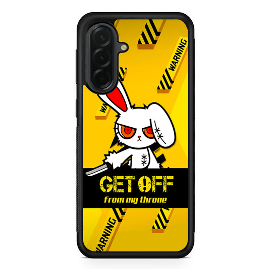 Angry Bunny Throne Samsung Galaxy A36 Case | Protective Rubber Cover