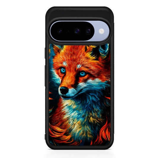 Painting Of A Fox Google Pixel 10 Case | Google Pixel 10 Rubber Protective Case