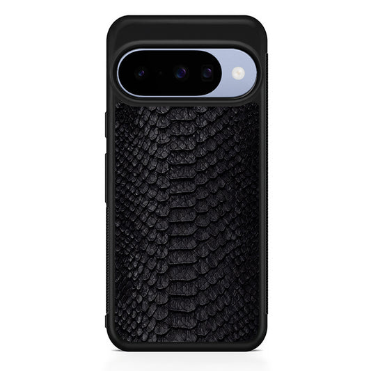 Black Snake Skin Pattern Google Pixel 10 Case | Google Pixel 10 Rubber Protective Case
