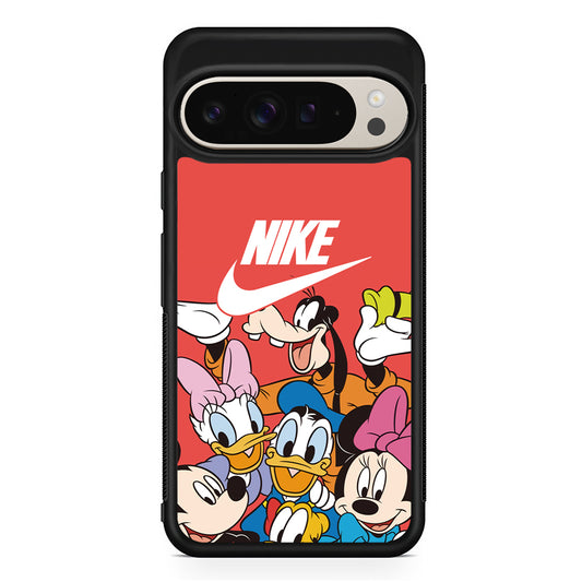 Nike Mickey Family Google Pixel 9 Pro Case | Slim Protective Cover