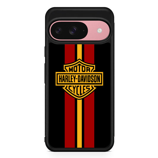 Harley Davidson Red Stripe Emblem Google Pixel 9 Case | Durable Google Pixel 9 Cover