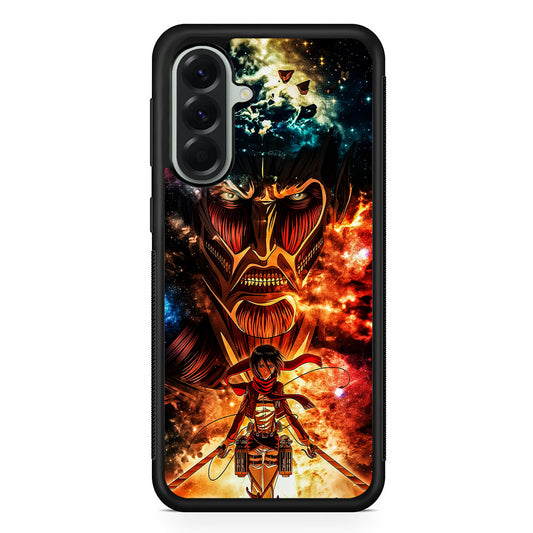 Attack on Titan Mikasa Art Samsung Galaxy A56 Case | Samsung Galaxy A56 Protective Rubber Case