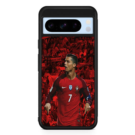 Cristiano Ronaldo Portugal Google Pixel 8 Pro Case | Slim Rubber Case for Google Pixel 8 Pro