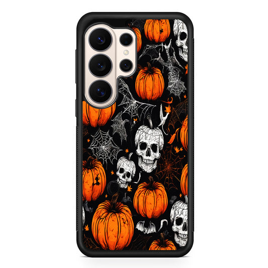 Halloween Skull and Spider Webs Samsung Galaxy S26 Ultra Case | Slim Protective Case for Samsung Galaxy S26 Ultra