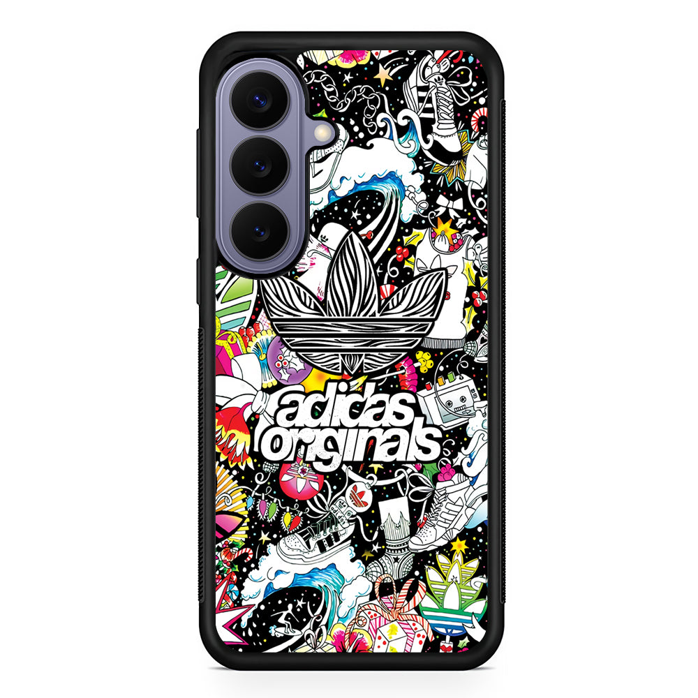 Adidas Original Collage Formation Samsung Galaxy S26 Case | Slim Protective Rubber Case for Samsung S26