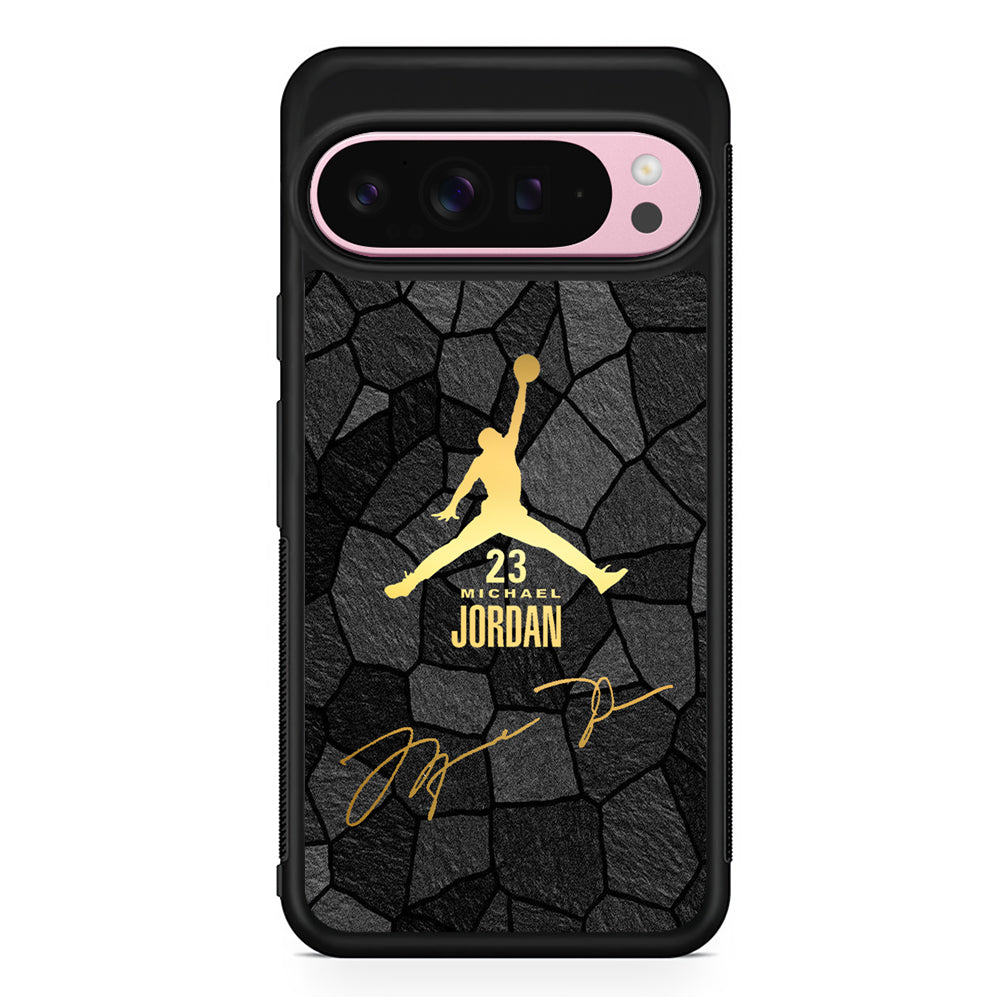 Air Jordan Golden Silhouette Google Pixel 9 Pro XL Case | Protective Cover