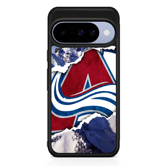 NHL Colorado Avalanche Mountains Google Pixel 10 Case | Google Pixel 10 Rubber Protective Case