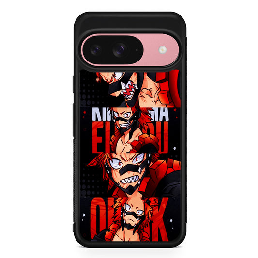 Red Riot Eijiro Kirishima Aesthetic Google Pixel 9 Case | Google Pixel 9 Protective Rubber Case