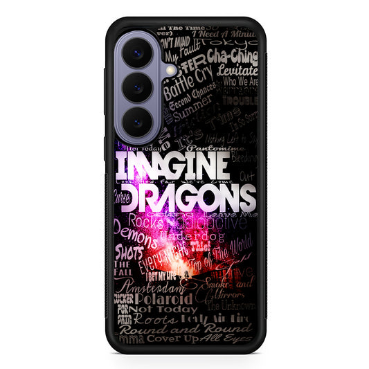 Imagine Dragons Lettering Art Samsung Galaxy S26 Case | Durable Rubber Case for Samsung Galaxy S26