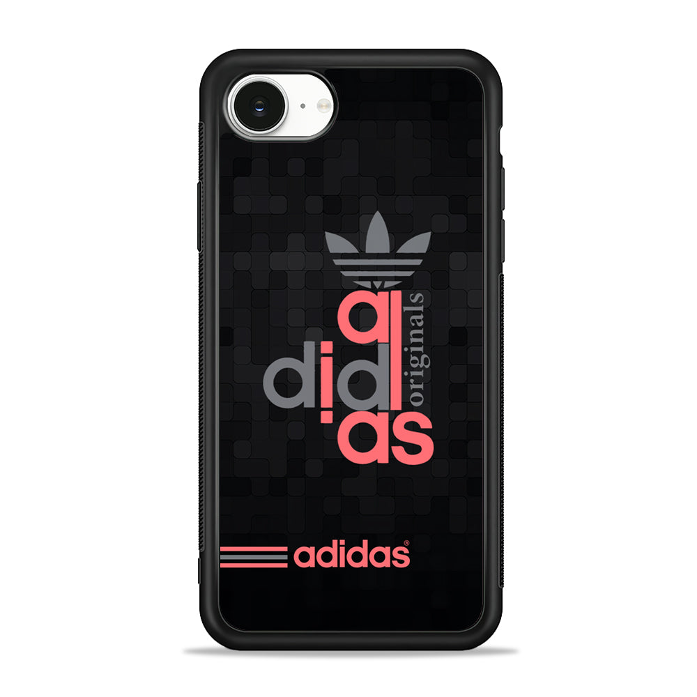 Adidas Original All Black iPhone 16e Case - Slim Silicone Case