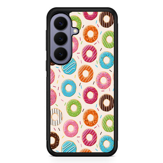 Various Sweet Cute Donuts Samsung Galaxy S26 Case | Durable Rubber Case for Samsung Galaxy S26