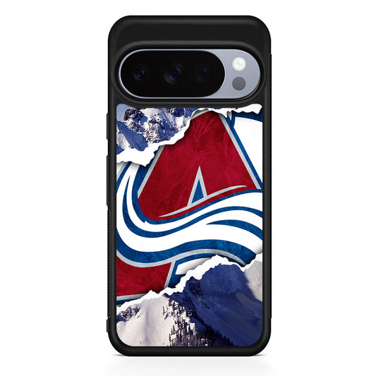 NHL Colorado Avalanche Mountains Google Pixel 10 Pro Case | Slim Google Pixel 10 Pro Rubber Case