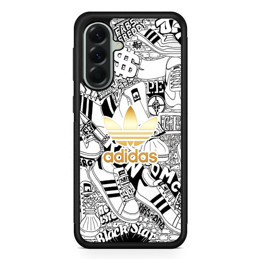 Adidas Fabulous Golden Glow Samsung Galaxy A56 Case | Samsung Galaxy A56 Rubber Protective Case