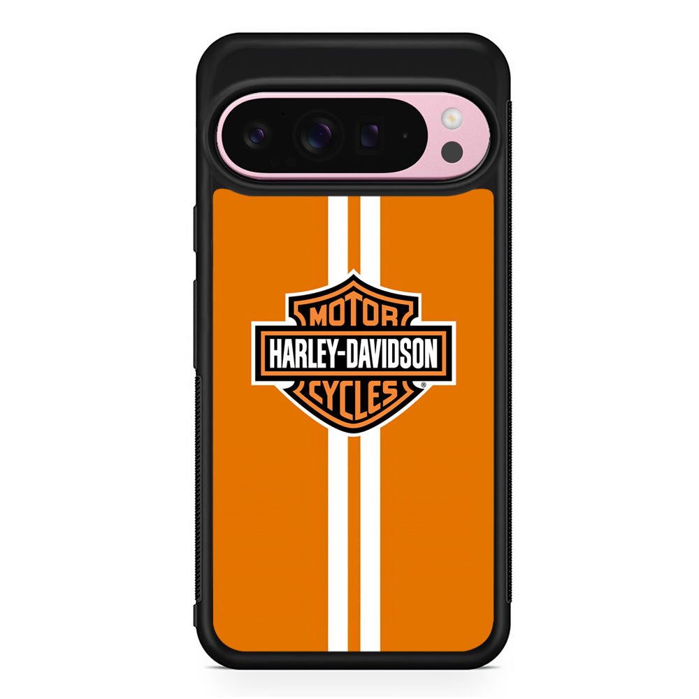 Harley Davidson Orange Touch Google Pixel 9 Pro XL Case | Protective Cover