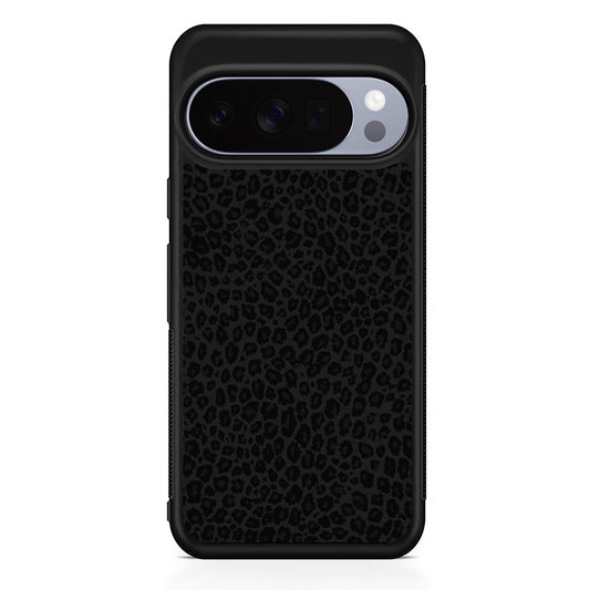 Black Leopard Skin Pattern Google Pixel 10 Pro Case | Slim Google Pixel 10 Pro Rubber Case