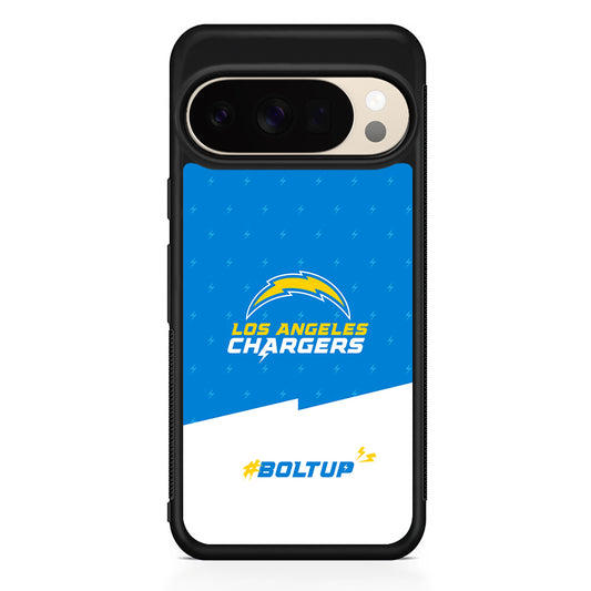 NFL Los Angeles Chargers Pattern Google Pixel 10 Pro XL Case | Slim Google Pixel 10 Pro XL Protective Case