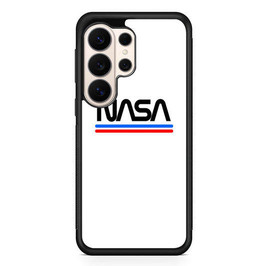 Nasa White Stripe Samsung Galaxy S26 Ultra Case | Durable Samsung Galaxy S26 Ultra Phone Case