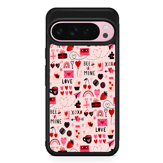 Valentine’s Day Love Pattern Google Pixel 9 Pro XL Case | Protective Cover
