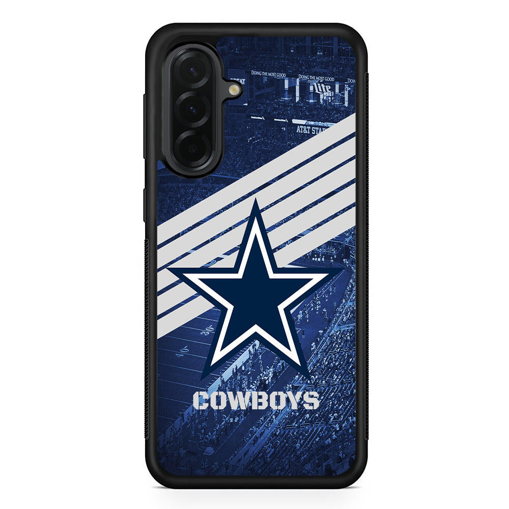 NFL Dallas Cowboys All Blue Stadium Samsung Galaxy A36 Case | Protective Rubber Cover