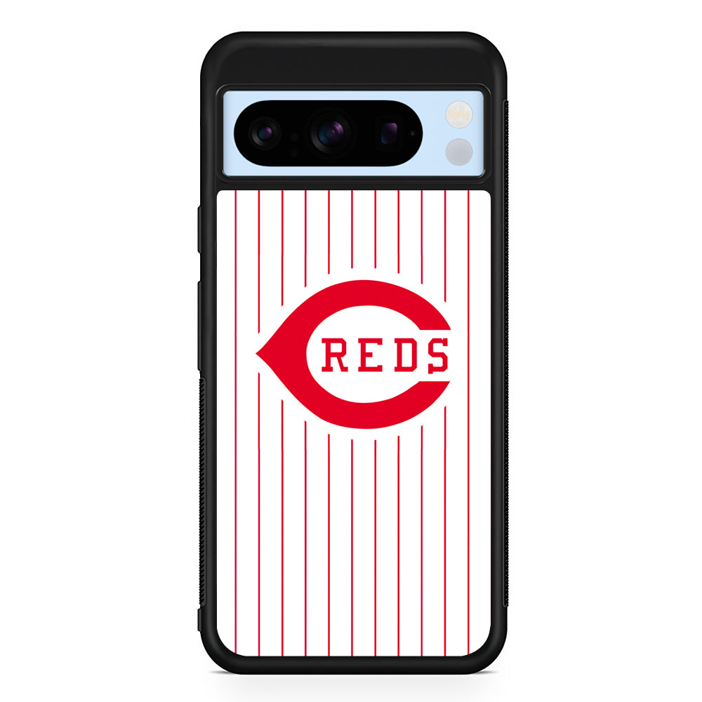 MLB Cincinnati Reds Team Google Pixel 8 Pro Case | Slim Rubber Case for Google Pixel 8 Pro