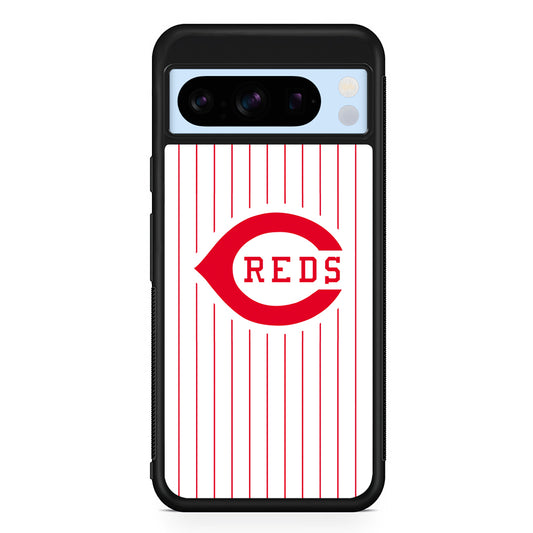 MLB Cincinnati Reds Team Google Pixel 8 Pro Case | Slim Rubber Case for Google Pixel 8 Pro