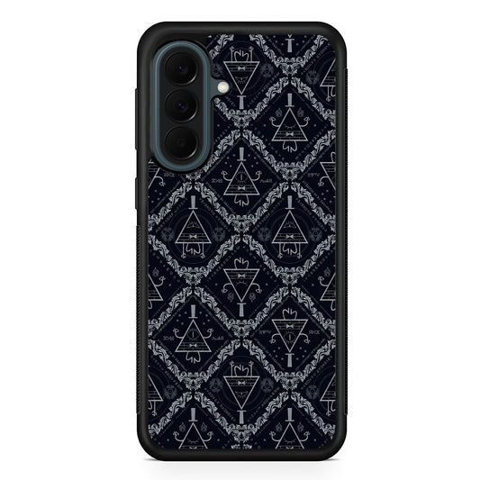 Bill Cipher Gravity Falls Pattern Samsung Galaxy A37 Case | Samsung Galaxy A37 Rubber Phone Case