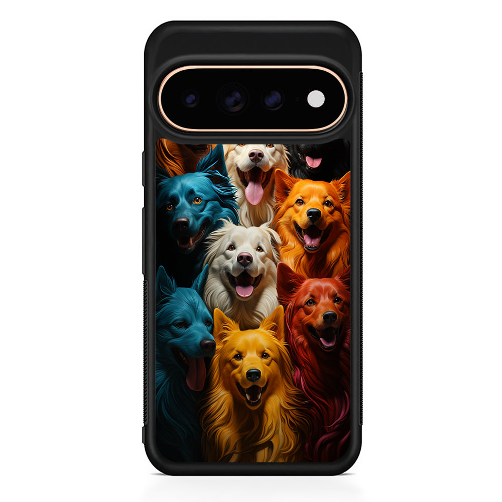 Collection of Colorful Dogs Google Pixel 11 Pro Case - Stylish Protective Phone Case