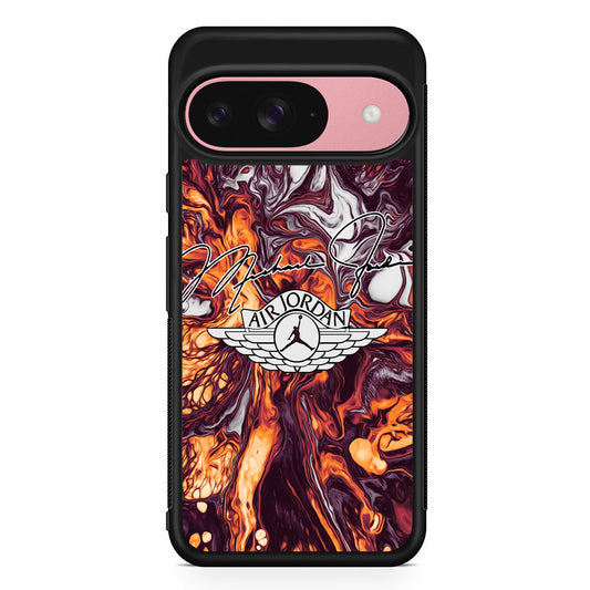 Air Jordan Luxe Signature Marble Google Pixel 9 Case | Google Pixel 9 Protective Rubber Case