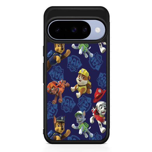 Paw Patrol Navy Background Google Pixel 10 Case | Google Pixel 10 Rubber Protective Case