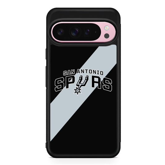 NBA San Antonio Spurs Stripe Google Pixel 9 Pro XL Case | Protective Cover