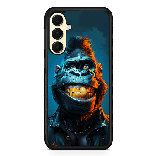 Cartoon Gorilla Smiles Wide Samsung Galaxy A16 Case | Slim Rubber Samsung Galaxy A16 Case