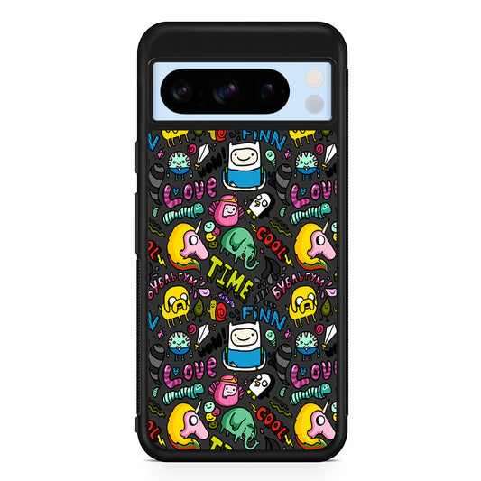Adventure Time Pattern Google Pixel 8 Pro Case | Slim Rubber Case for Google Pixel 8 Pro