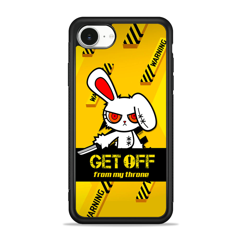 Angry Bunny Throne iPhone 16e Case | Protective Phone Cover