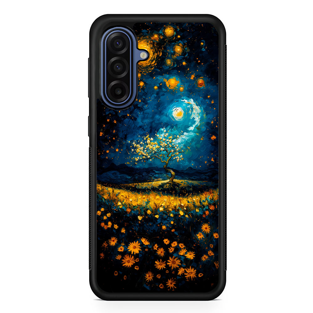 Starry Night Blossoms Painting Samsung Galaxy A17 Case | Slim Protective Phone Cover