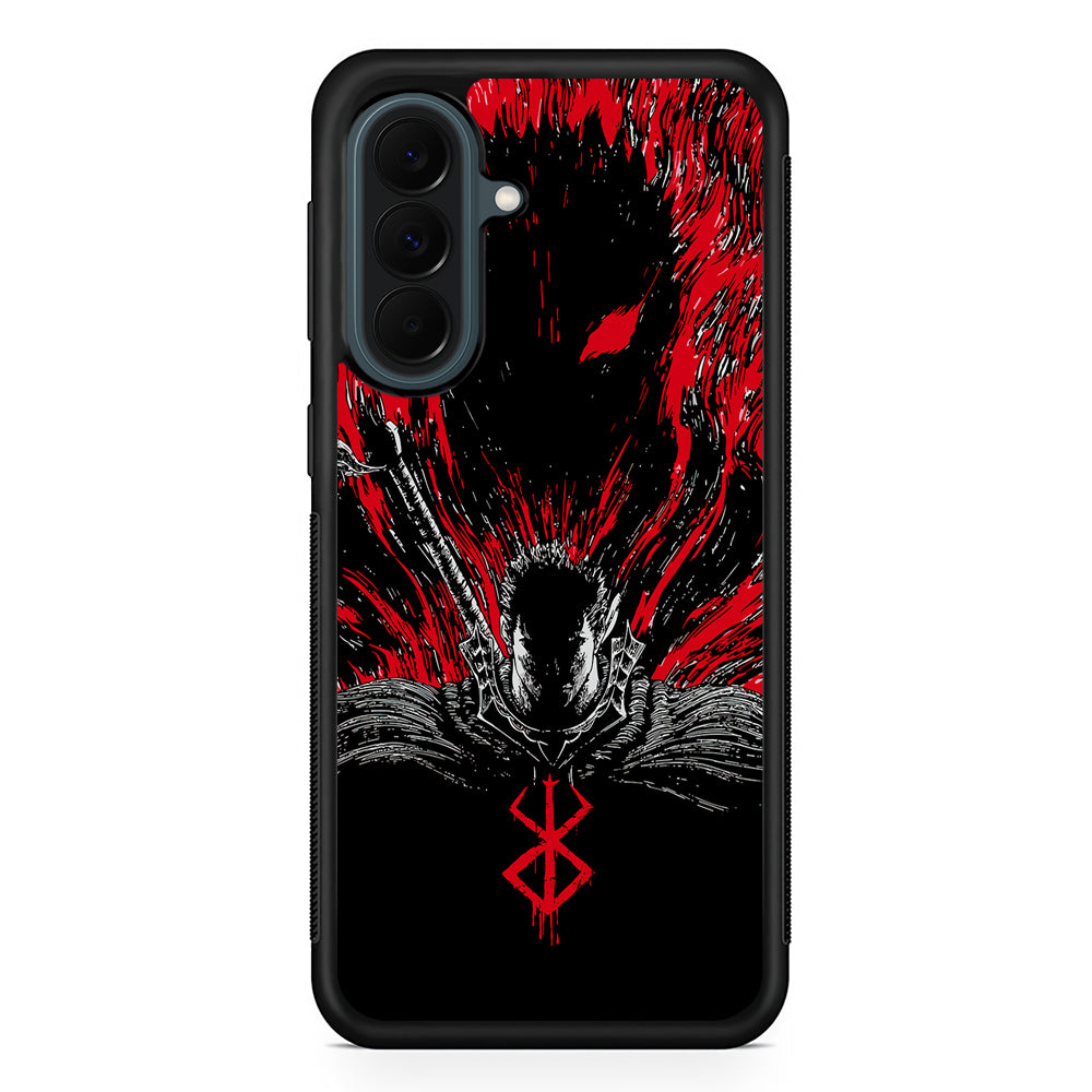 Guts Berserk The Black Swordsman Samsung Galaxy A37 Case | Samsung Galaxy A37 Rubber Phone Case