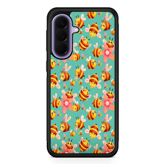 Cute Cartoon Honey Bees Samsung Galaxy A57 Case | Slim Samsung Galaxy A57 Rubber Case
