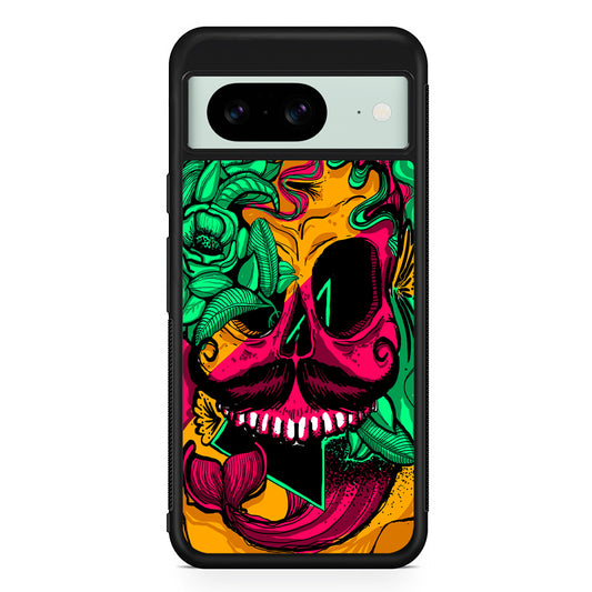 Pirates Skull Artistic Art Google Pixel 8 Case | Durable Protective Cover for Google Pixel 8