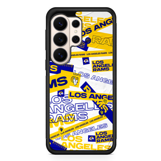 NFL Los Angeles Rams Logo Pattern Samsung Galaxy S26 Ultra Case | Slim Protective Case for Samsung Galaxy S26 Ultra