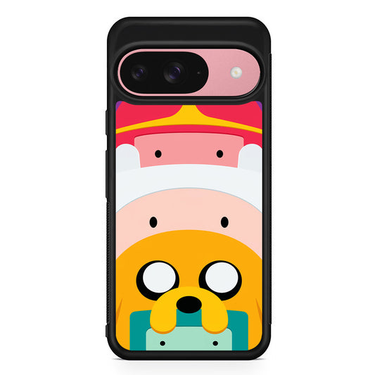 Adventure Time Family Google Pixel 9 Case | Google Pixel 9 Protective Rubber Case