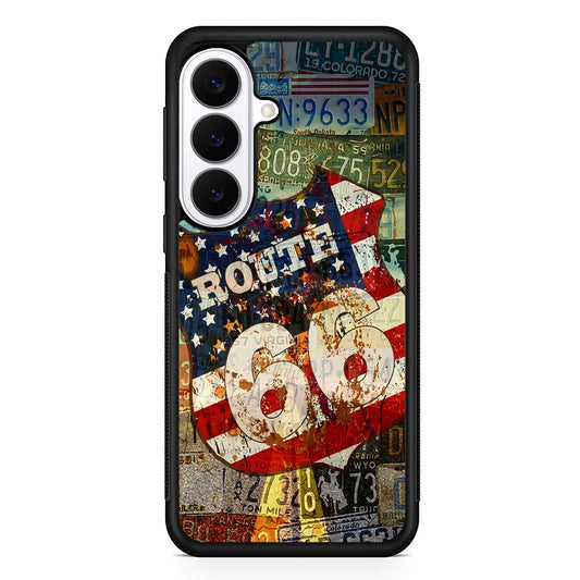 Route 66 Classic Plate Samsung Galaxy S26 Plus Case | Slim Protective Cover for Samsung Galaxy S26 Plus