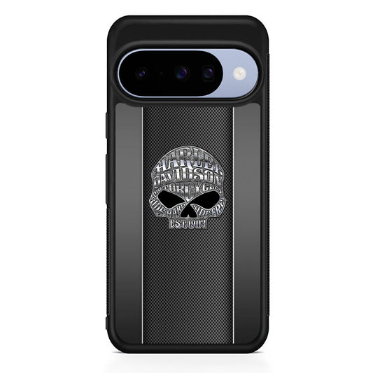 Harley Davidson Old Skull Google Pixel 10 Case | Google Pixel 10 Rubber Protective Case