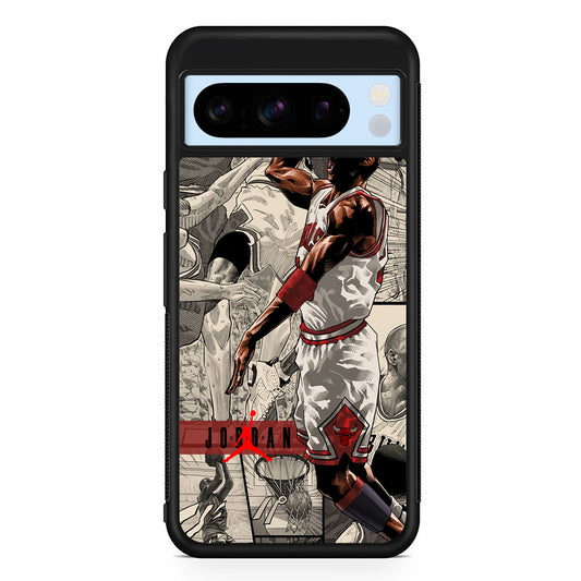 Air Jordan Unusual Jumping Man Google Pixel 8 Pro Case | Slim Protective Cover