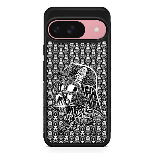 Star Wars Dart Vader Pattern Google Pixel 9 Case | Google Pixel 9 Protective Rubber Case