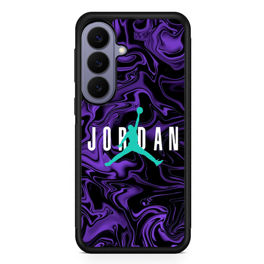 Air Jordan Purple Abstract Samsung Galaxy S26 Case | Slim Protective Rubber Case for Samsung S26