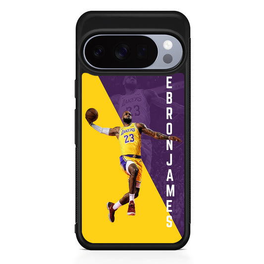 Lebron James Lakers 23 Google Pixel 10 Pro Case | Slim Google Pixel 10 Pro Rubber Case