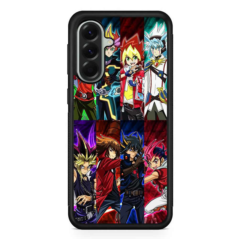 Yu-Gi-Oh All Main Character Samsung Galaxy A56 Case | Samsung Galaxy A56 Protective Rubber Case