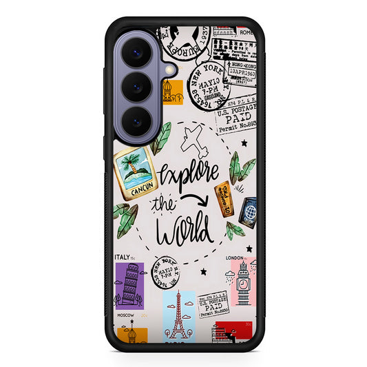 Explore The World Travel Samsung Galaxy S26 Case | Durable Rubber Case for Samsung Galaxy S26