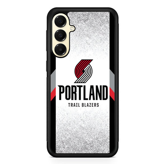 NBA Portland Trail Blazers Silver Samsung Galaxy A16 Case | Slim Rubber Samsung Galaxy A16 Case