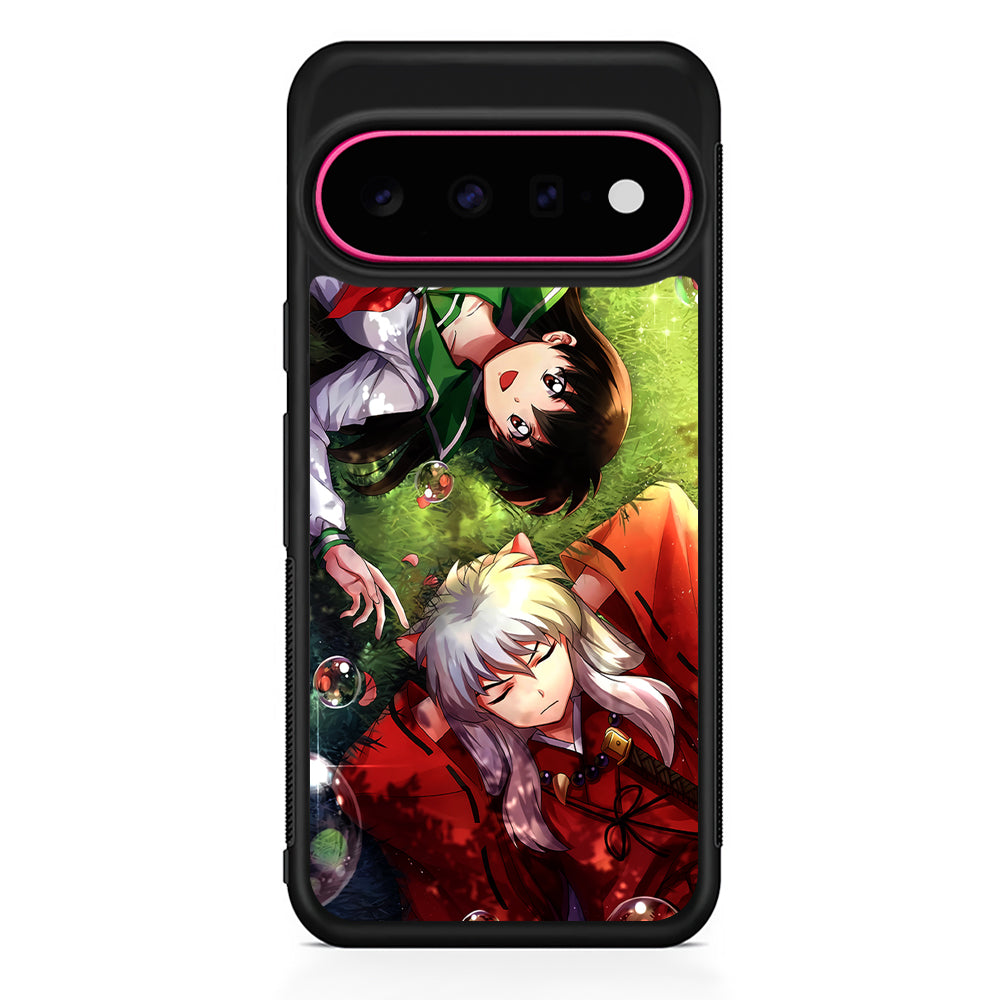 Inuyasha and Kagome Couple Google Pixel 11 Case | Slim Shockproof Cover
