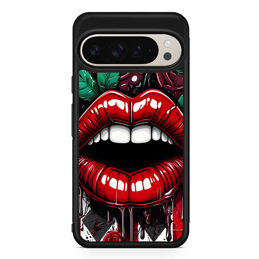 Sexy Big Lips Closeup Google Pixel 9 Pro Case | Slim Protective Cover
